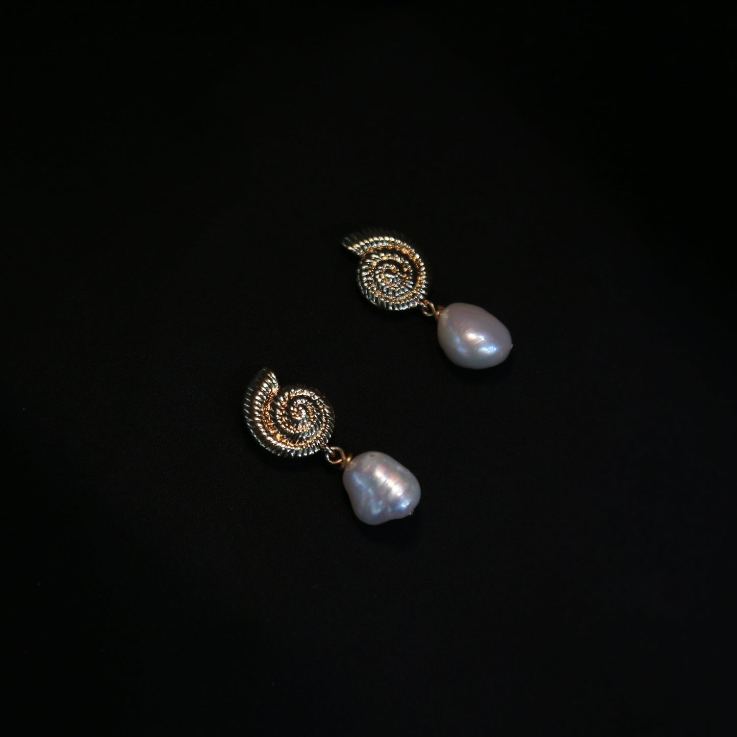 Nautilus Pearl Earrings
