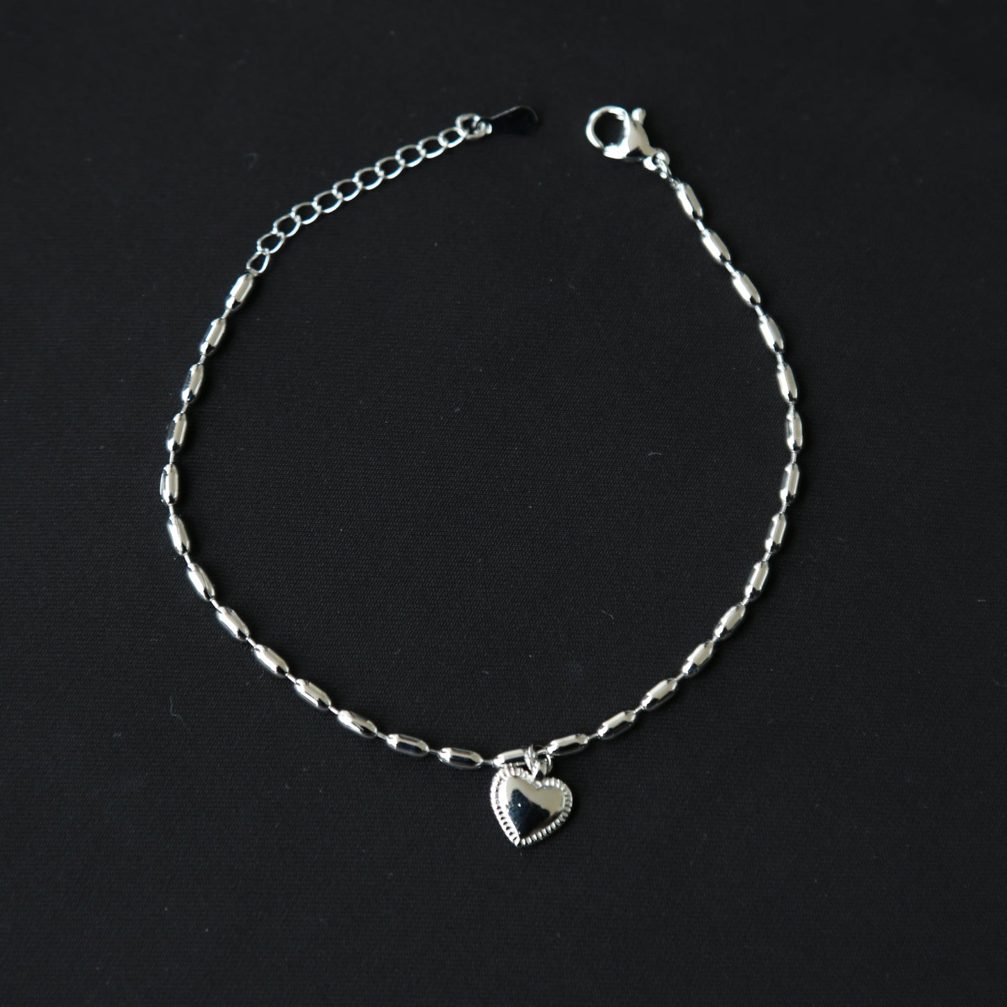 Pulsera de cuentas con corazón