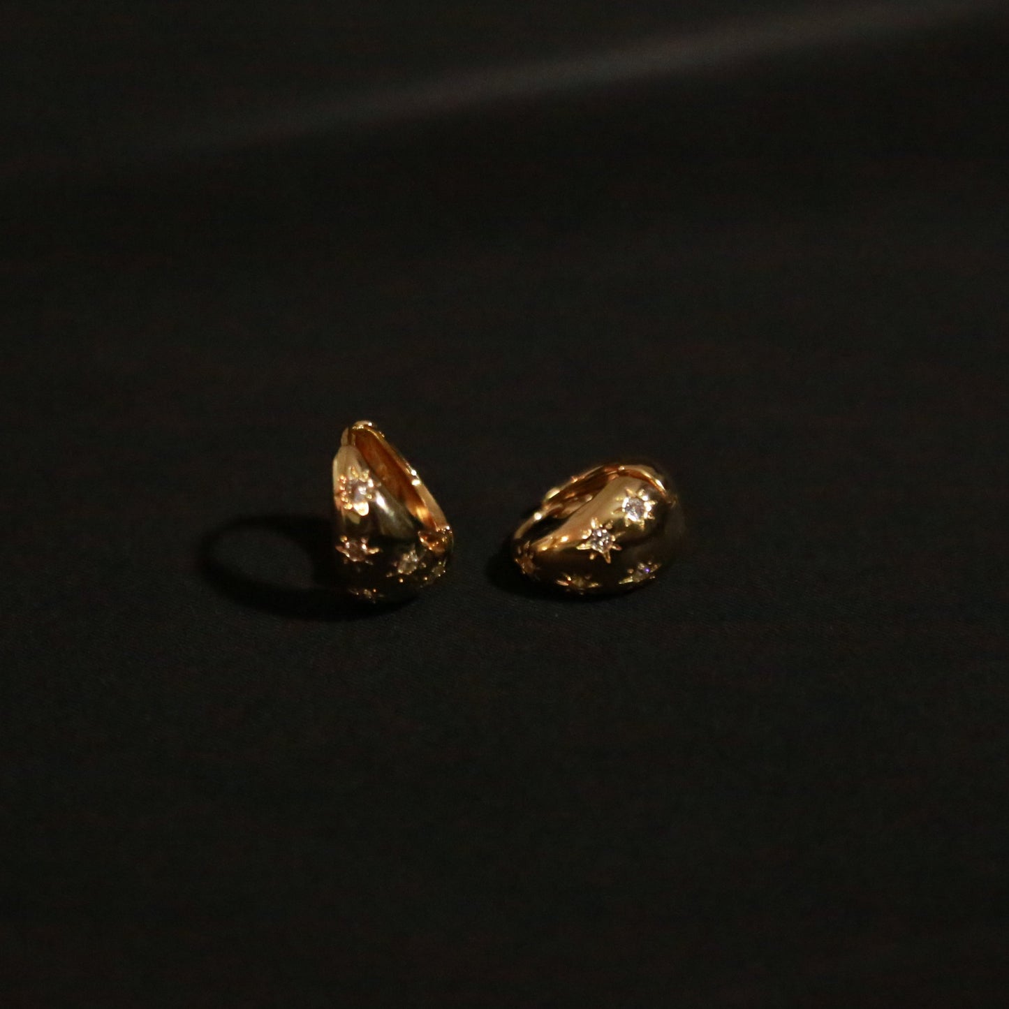 Stellar Glow Huggie Earrings
